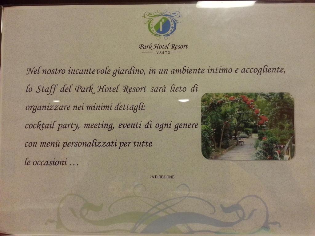 Park Hotel Resort Vasto Exterior photo